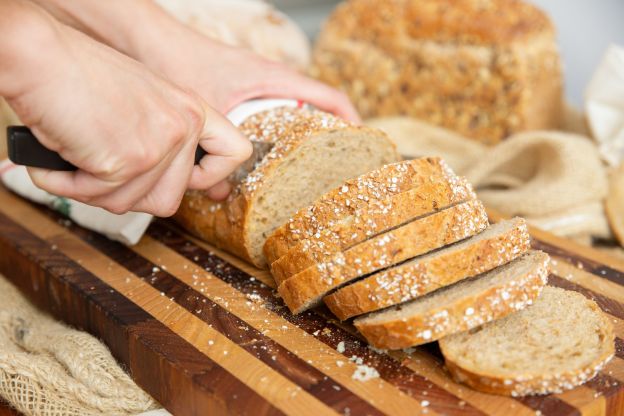 Touching the bread