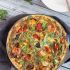 20 Minute Leftover Roasted Vegetable Frittata