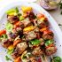 Grilled Mediterranean Turkey Meatball Skewers