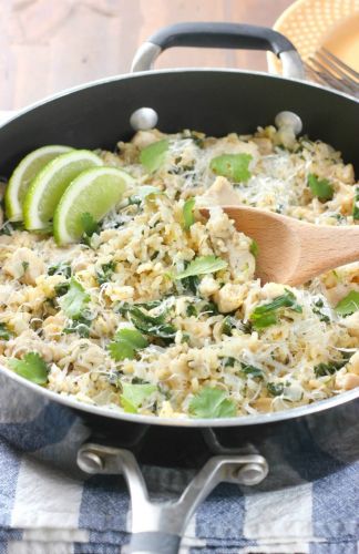 Cilantro Lime Chicken with Rice Skillet