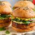 Vegan Sweet Potato Burger with Chickpeas & Spinach