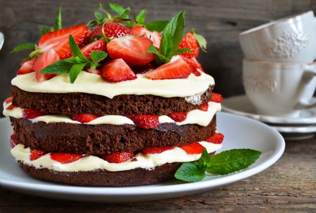 Strawberry Black Forest Cake