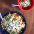 Couscous Salad with Pesto, Goat Cheese, and Veggies