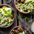 mango salad with chili chicken balls & peanut sauce