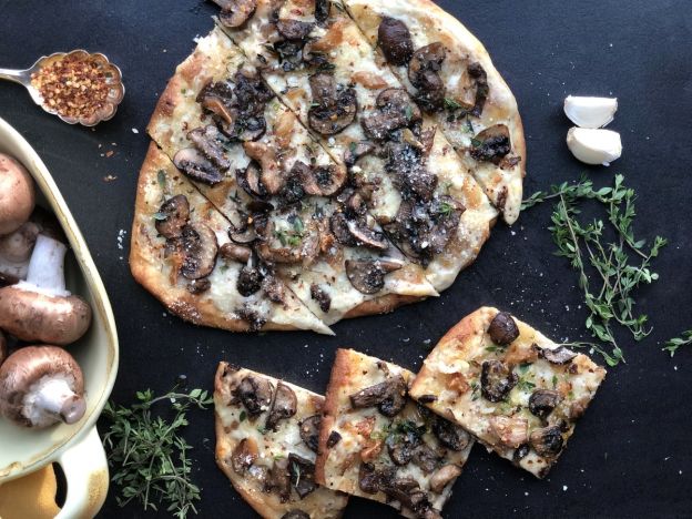 Wild Mushroom Rosemary Potato Flatbread