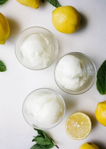 Lemon Mint Sorbet