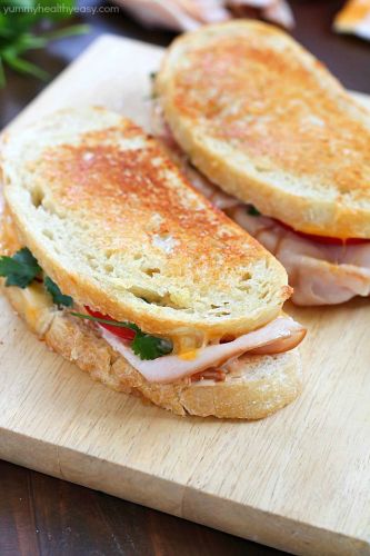 Southwestern Crispy Grilled Turkey and Cheese Sandwiches with Chipotle Mayo