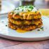 Shrimp and Grits Fritters with Chorizo and Spicy Mayo