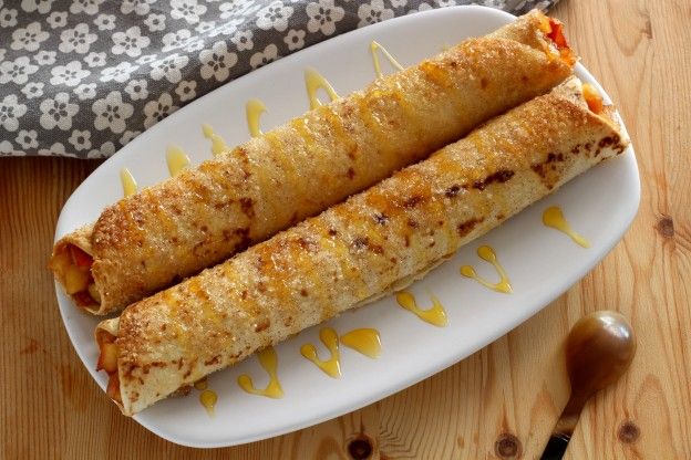 Caramelized apple pie taquitos