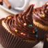 Chocolate-icing vanilla cupcakes