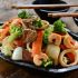 Seafood and vegetables
