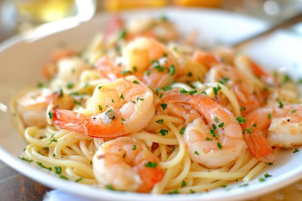 White Wine Shrimp Scampi