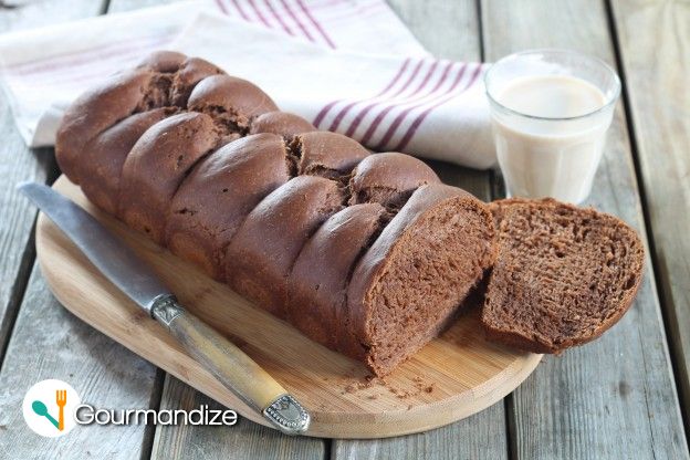 Vegan-Friendly Braided Chocolate Bread