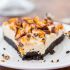 No-Bake Deep-Dish Peanut Butter Snickers Pie With Salted Caramel
