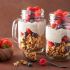 Granola and fruits