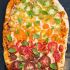 Grilled Rainbow Tomato Pizza