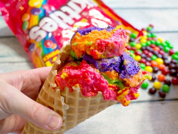 Skittles Rainbow Ice Cream