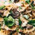 Mushroom Pasta With Goat Cheese