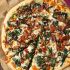 Caramelized Onion, Bacon And Spinach Pizza