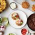 Chicken Chorizo Spicy Waffle Tostadas