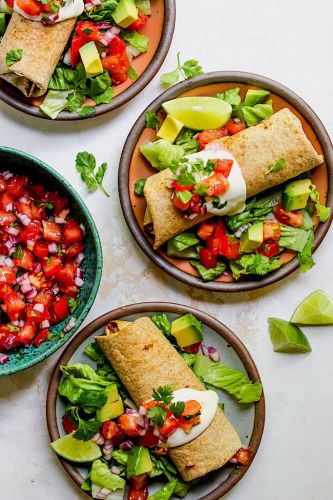 Cheesy Green Chile Chicken Chimichangas