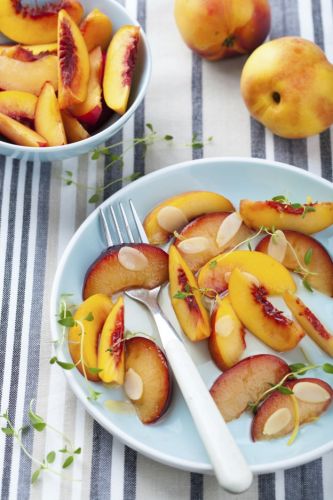 Peach and nectarine salad