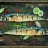 Oven-baked mackerel