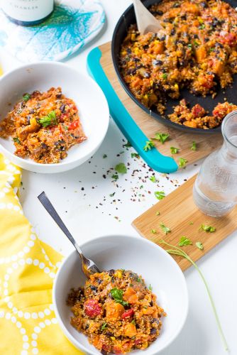 30-Minute Quinoa Enchilada Skillet