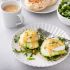 Eggs Florentine with Avocado on English Muffins