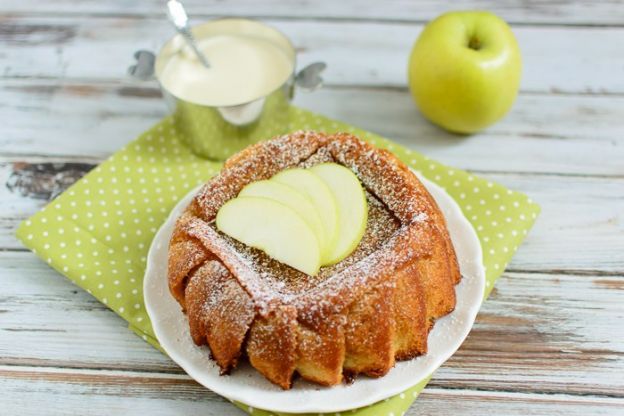 Apple Charlotte with Vanilla Creme Anglaise