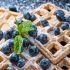 Belly-pleasing blueberry waffles