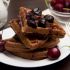 Double Chocolate Cherry Black Forest Waffles