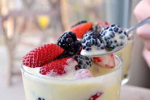 Sabayon with Fresh Berries