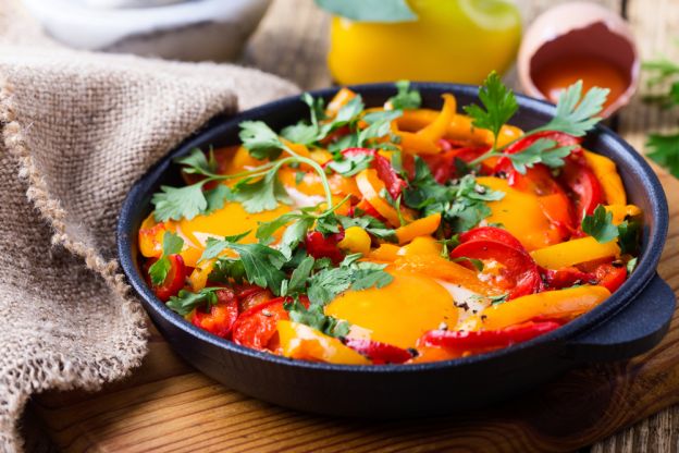 Autumn Vegetable and Egg Skillet