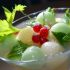 Melon sorbet cup