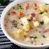 Creamy Slow Cooker Ham and Potato soup