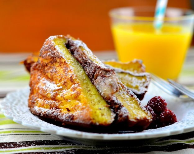 Sweet & Savory Nutella Grilled Cheese On French Toast