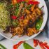 Teriyaki Salmon Skewers with Sesame Buckwheat Soba Noodles