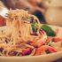Creamy shrimp pasta