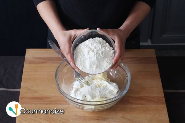 Add the flour
