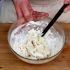 Pot sticker dough before kneading