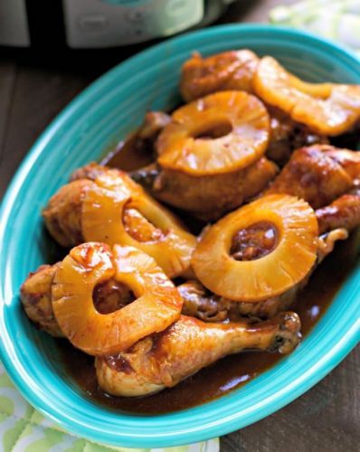 Pineapple Barbecue Glazed Pineapple Drumsticks