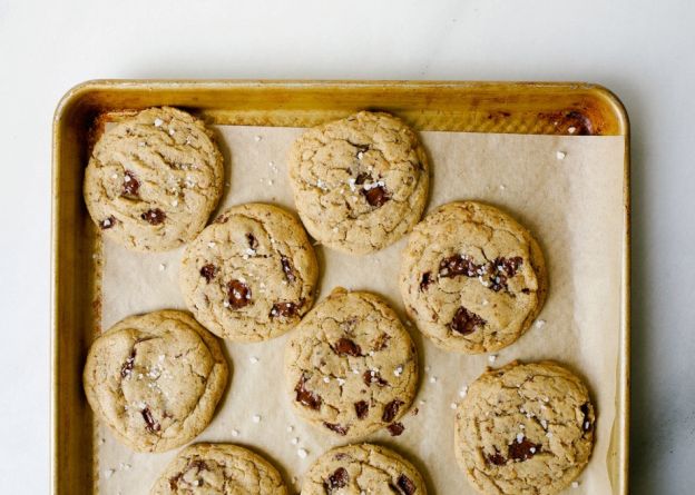 Toffee Espresso Chocolate Chip Cookies