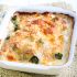 Cheesy potato and broccoli casserole