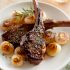 Pan-seared lamb chops with cippolini onions