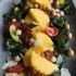 Pan Fried Polenta with Roasted Kale & Chickpeas