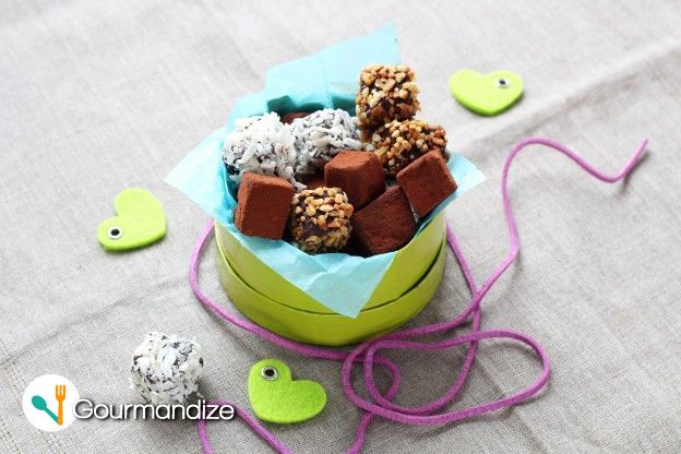 Chocolate truffle trio