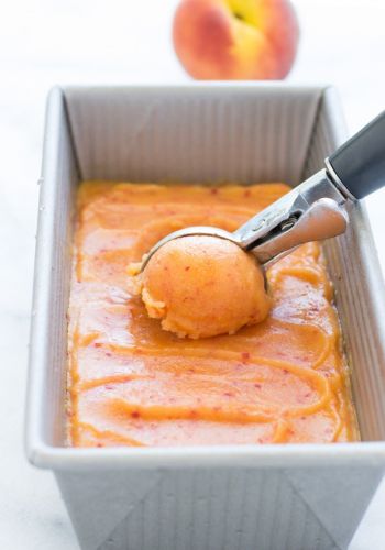 FRESH PEACH SORBET