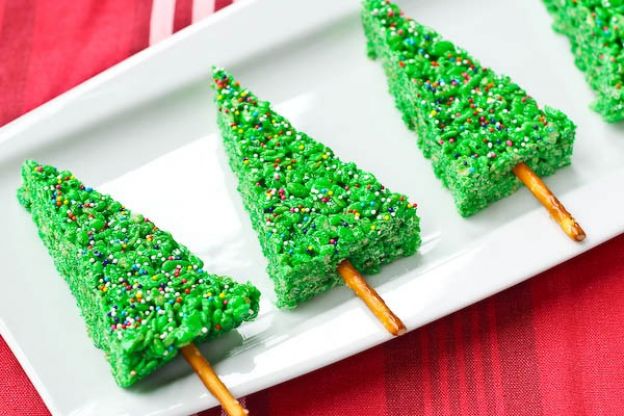 Christmas Tree Rice Krispie Treats