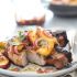 Grilled Pork Chops With Spicy Balsamic Grilled Peaches